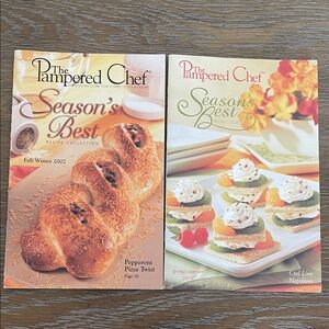 Set of The Pampered Chef Season's Best Recipe Collection Books